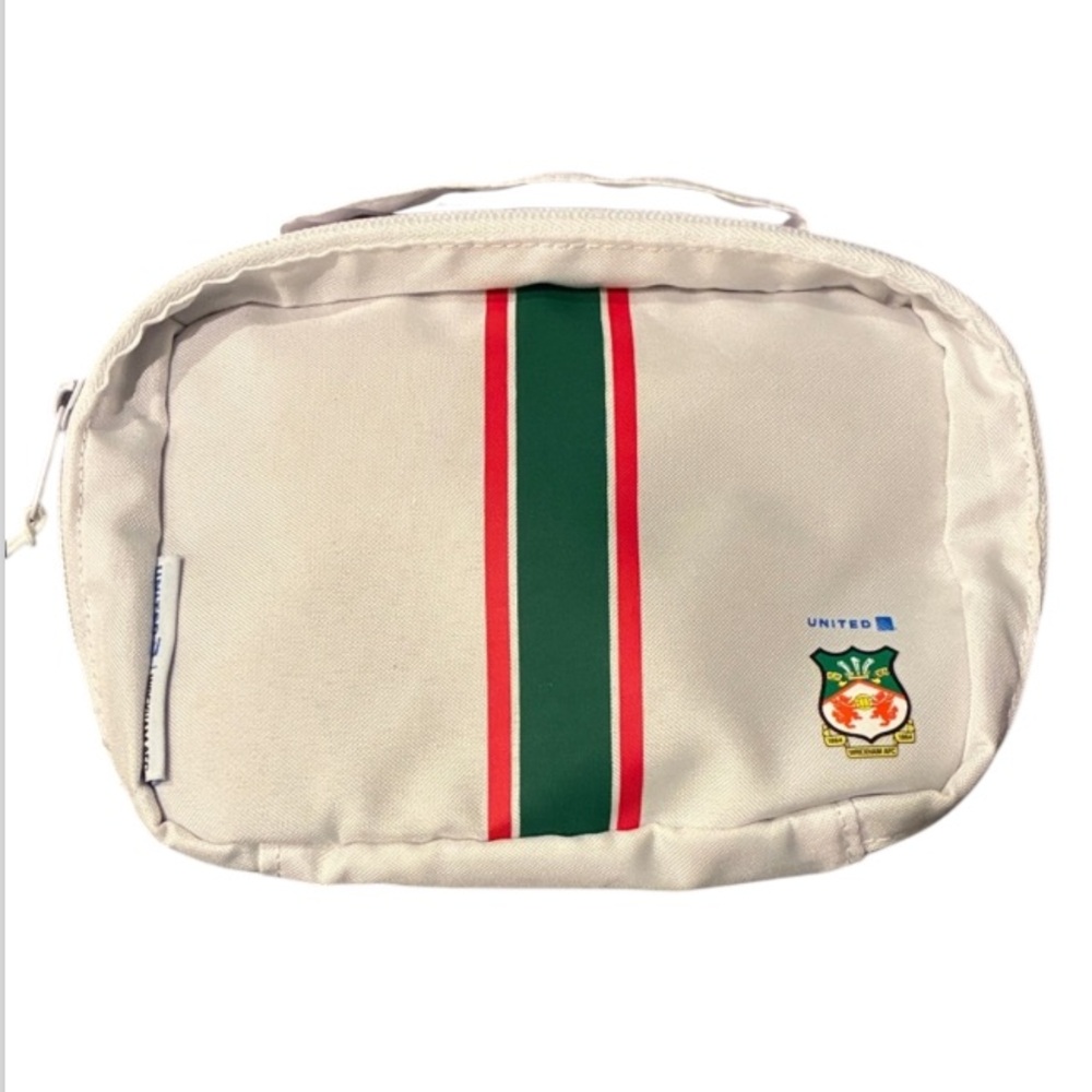 Wrexham United Airlines Collab white travel bag like NEW